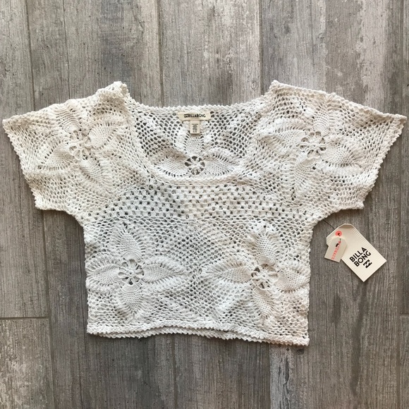 billabong crochet top